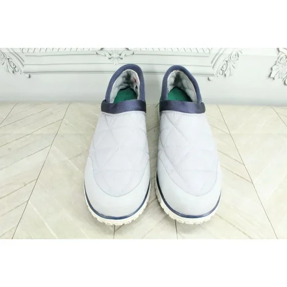 LL Bean Gray Nylon Mesh Cozy Fleece Ultralight PrimaLoft Slippers 10 M - Picture 5 of 9